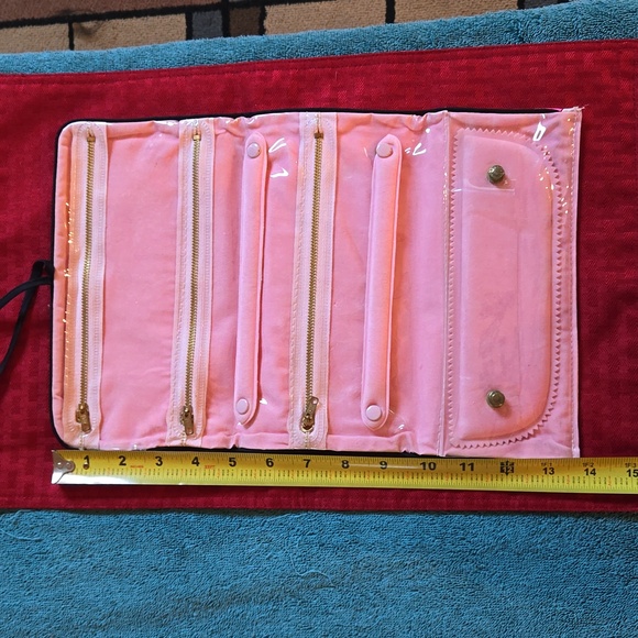 Paisley silk Makeup Travel Pouch with Tie strap. NWOT - Picture 14 of 14